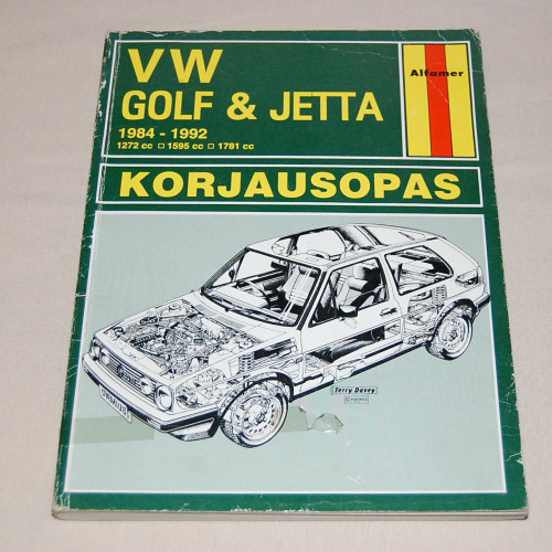 Korjausopas Volkswagen Golf & Jetta 1984-1992